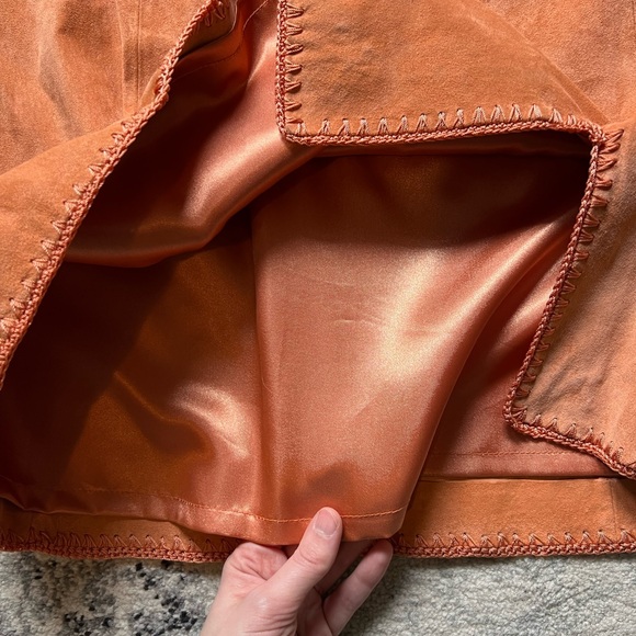 Vintage Terry Lewis 100% Leather Skirt Size 12 - Picture 7 of 11